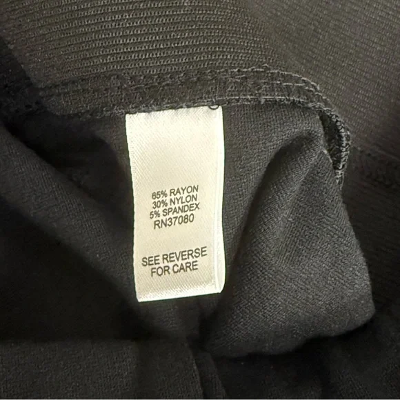 Cato Plus Size Black Stretch Pull-On Pants High Waist Slim Fit Work Casual 22W - Picture 4 of 6